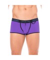 Mini-Pant Violet échancré avec zip - LM2003-68PUR