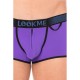 Mini-Pant Violet échancré avec zip - LM2003-68PUR