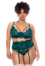 Ensemble 3 pièces grande taille vert - MAL8866XSEAG