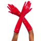 Gants en vinyle rouge - MAL125GLRD