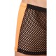 Boxer noir filet avec côtés simili cuir orange